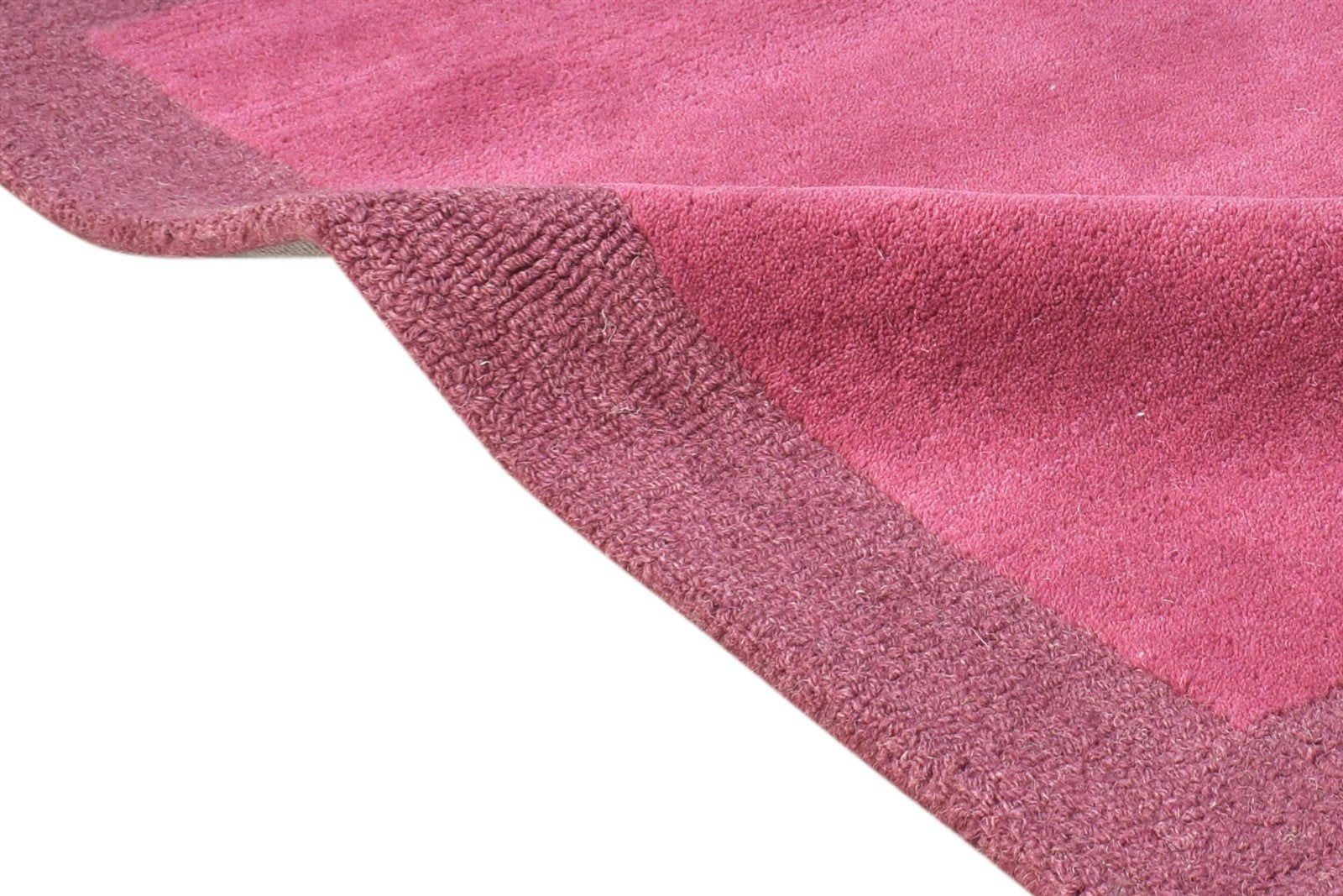 Hand Tufted Wine Wool Rug 2' X 3' Modern Scandinavian Bordered Small Carpet 7865080447125