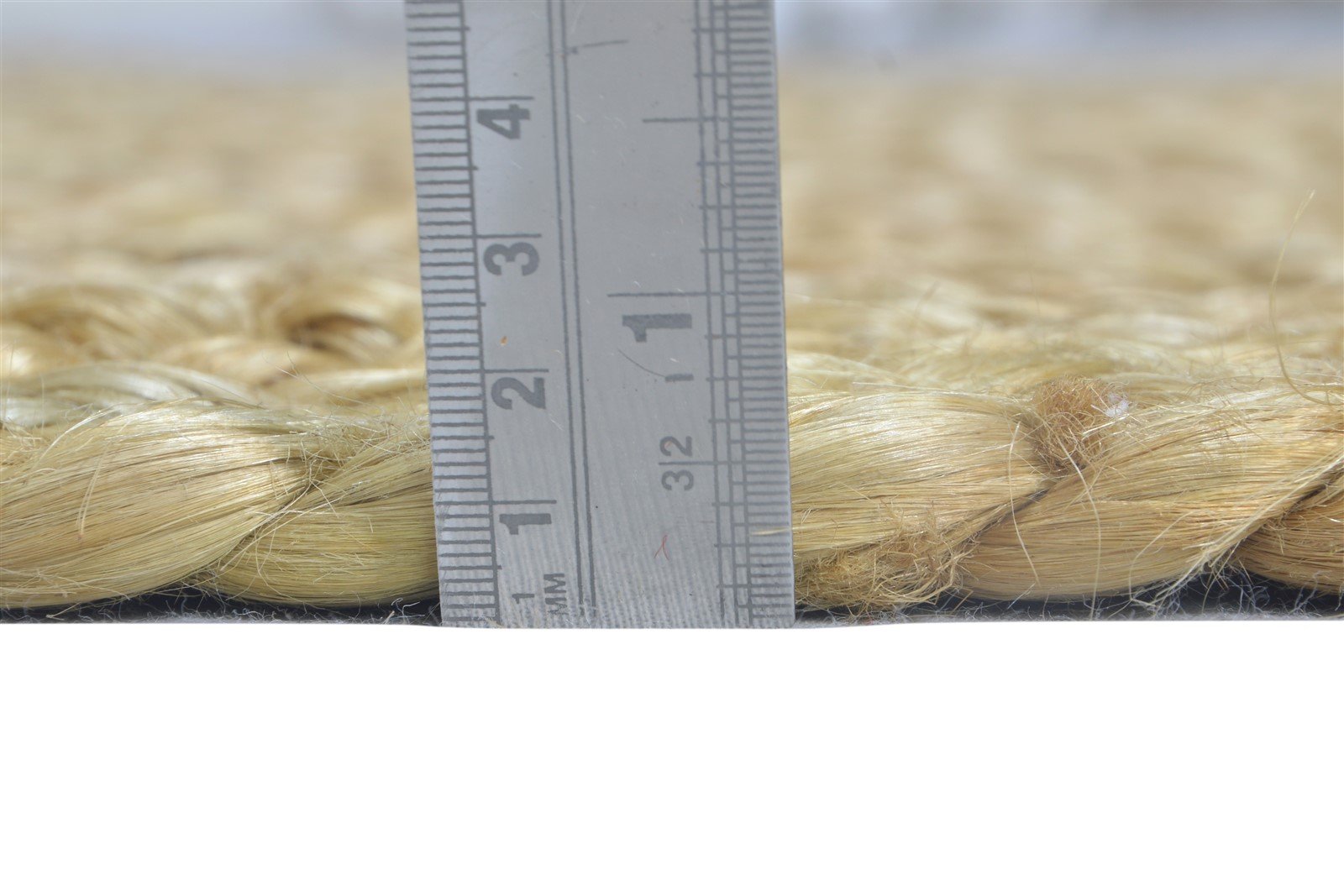Hand Woven Beige Jute Rug 5' X 8' Modern Scandinavian Solid Room Size Carpet 7864961728661