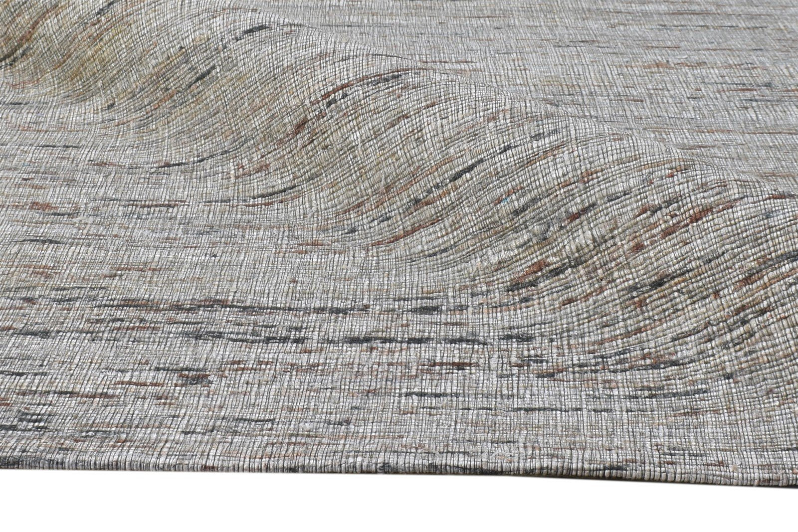 Hand Woven Beige Silk Rug 5' X 8' Modern Scandinavian Solid Room Size Carpet 7864664162453