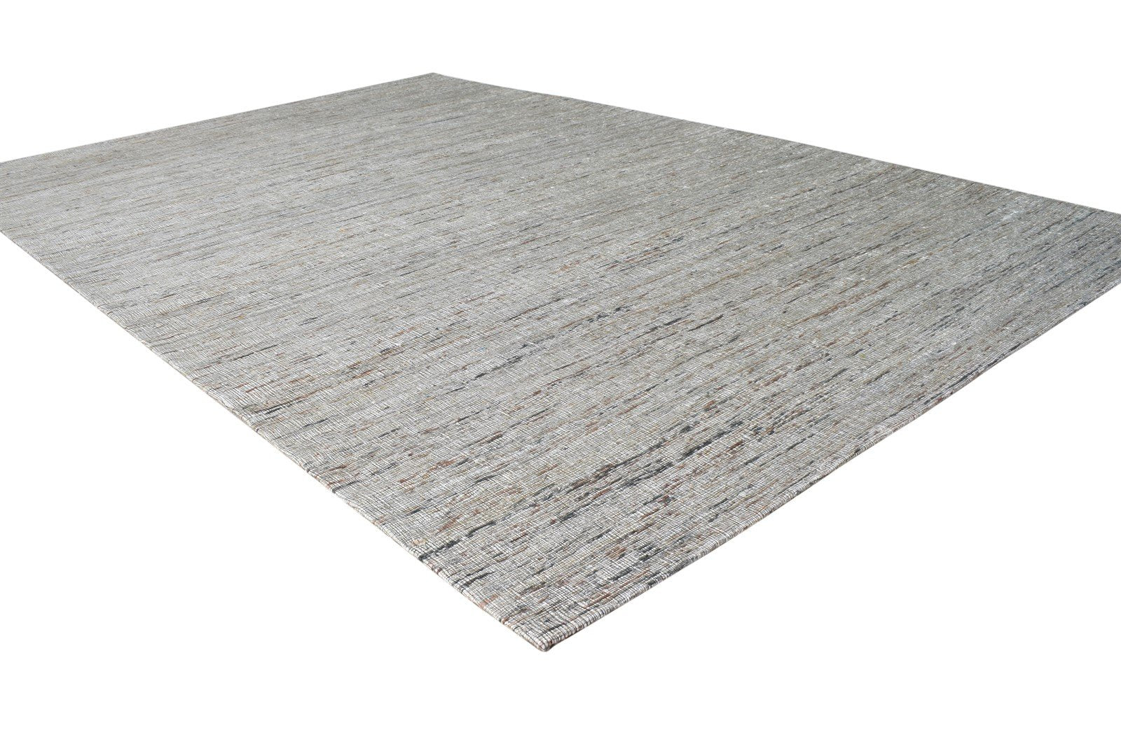 Hand Woven Beige Silk Rug 5' X 8' Modern Scandinavian Solid Room Size Carpet 7864664162453