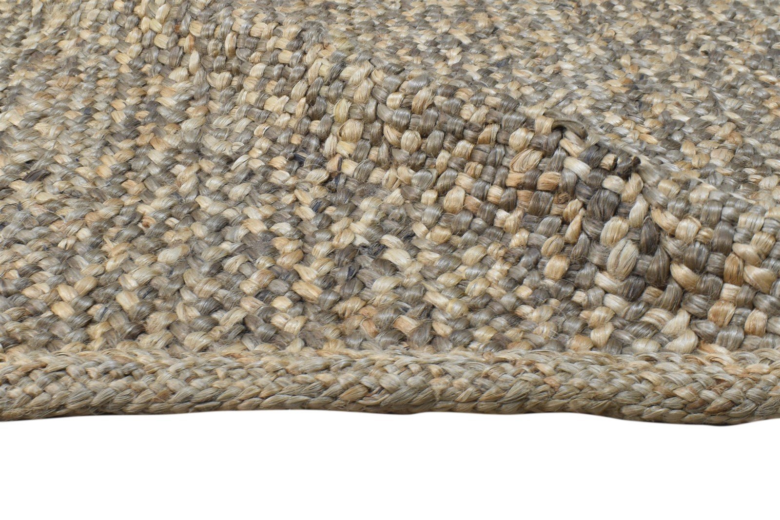 Hand Woven Brown Jute Rug 5' X 8' Modern Scandinavian Solid Room Size Carpet 7864964219029