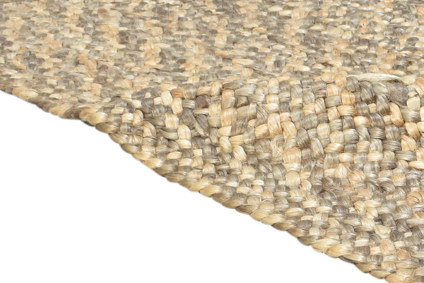 Hand Woven Brown Jute Rug 5' X 8' Modern Scandinavian Solid Room Size Carpet 7864964219029