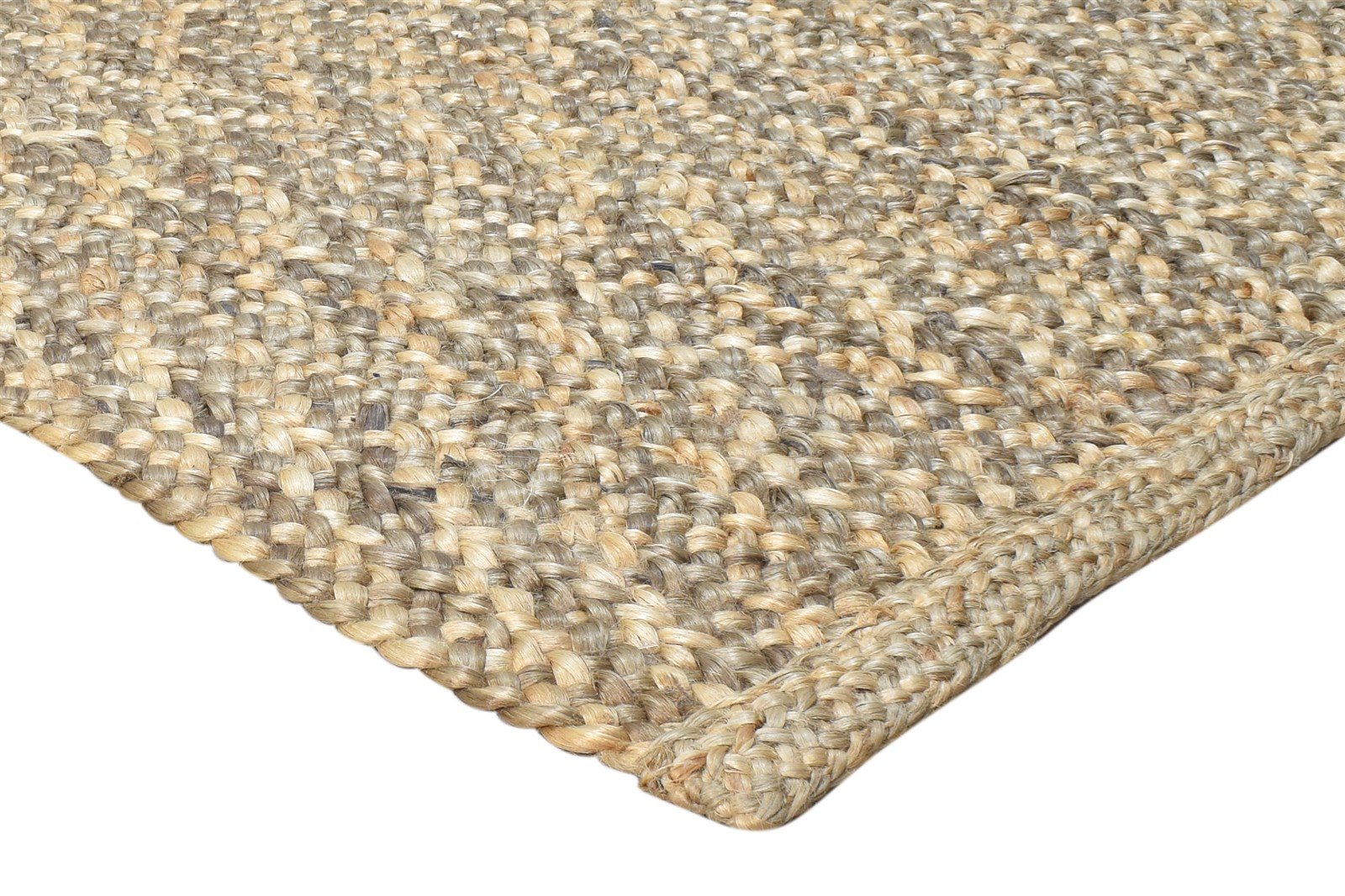 Hand Woven Brown Jute Rug 5' X 8' Modern Scandinavian Solid Room Size Carpet 7864964219029