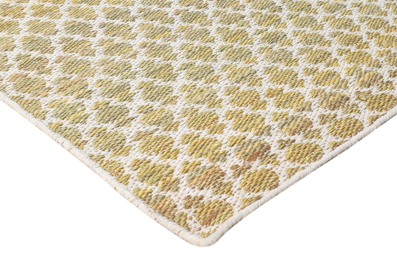 Hand Woven Gold Jute Rug 5' X 8' Modern Moroccan Trellis Room Size Carpet 7865005310101