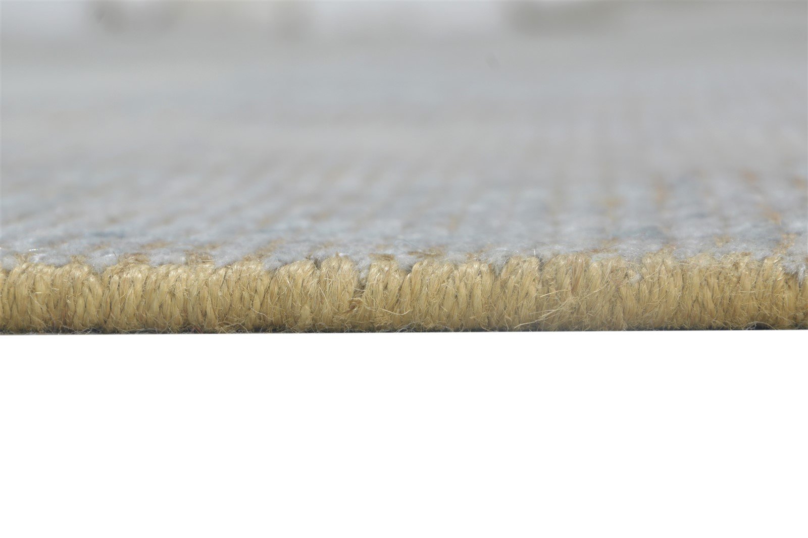 Hand Woven Grey Jute / Silk Rug 8' X 10' Modern Scandinavian Solid Large Carpet 7864181227669
