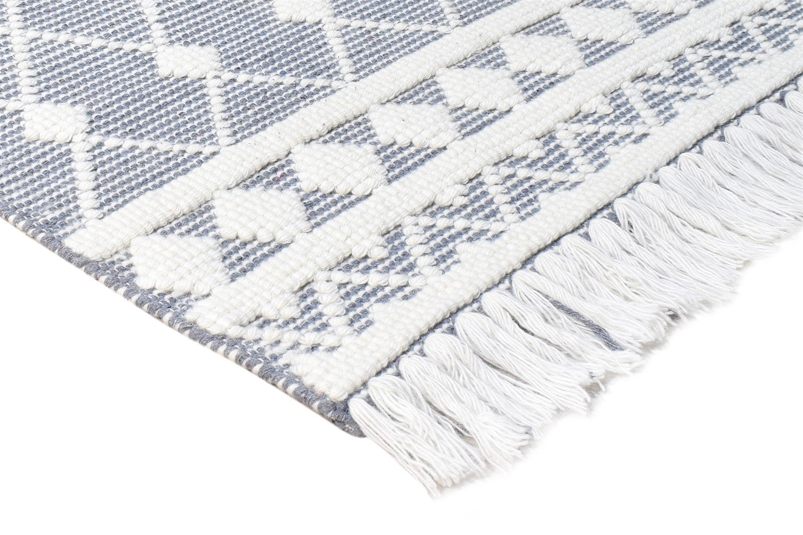 Hand Woven Grey New Zealand Wool Rug 3X4 Modern Scandinavian Nordic Small Carpet 7865180618901