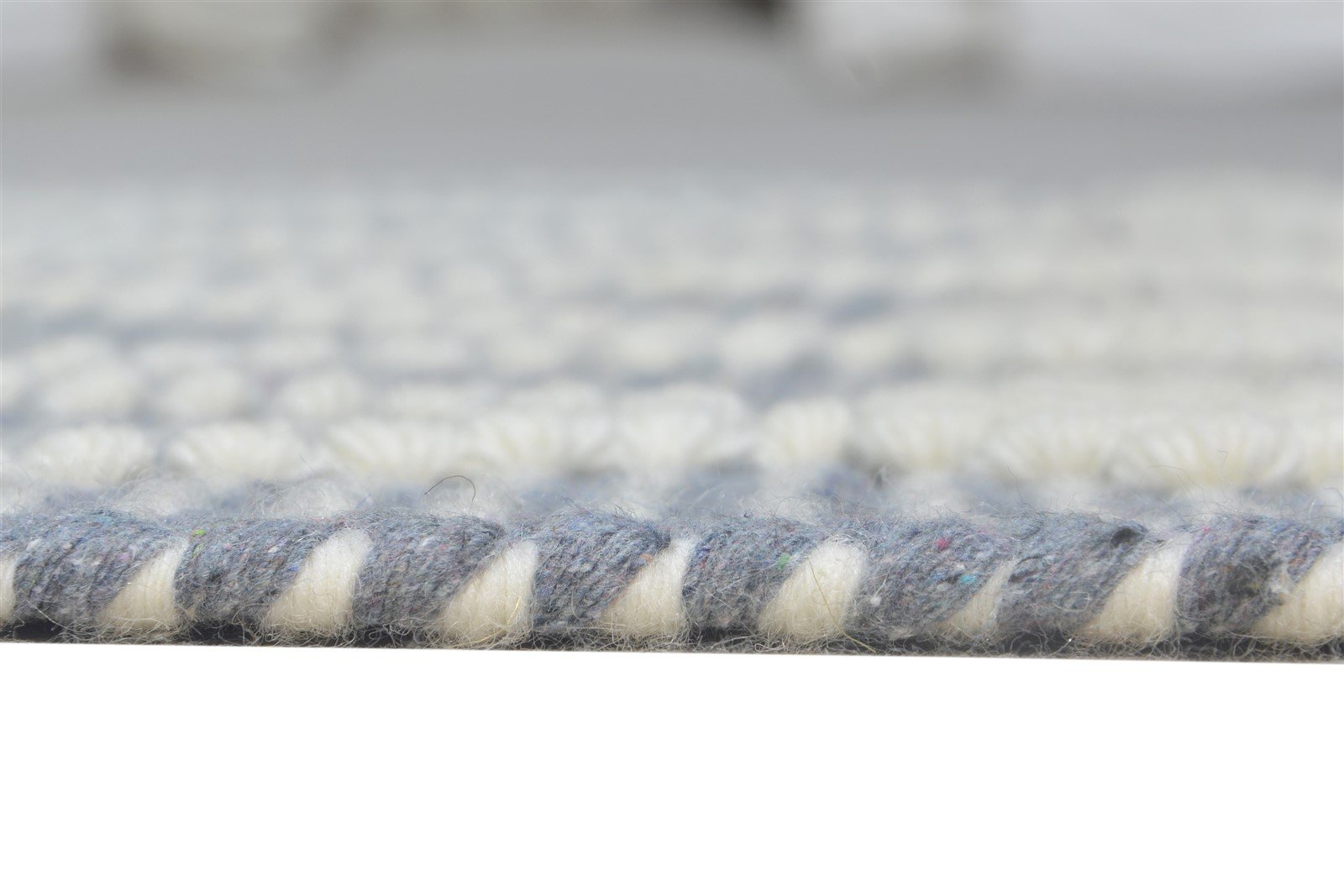 Hand Woven Grey New Zealand Wool Rug 3X4 Modern Scandinavian Nordic Small Carpet 7865180618901
