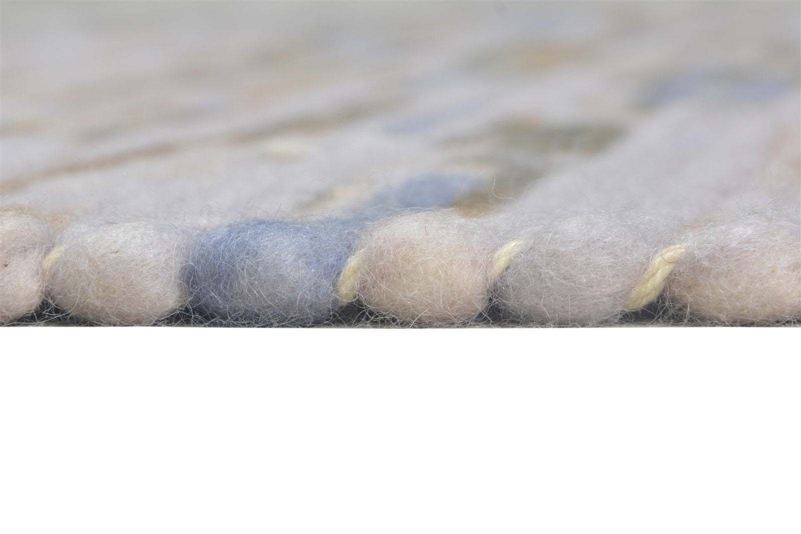 Hand Woven Grey Wool Rug 5' X 7' Modern Scandinavian Abstract Room Size Carpet 7865007866005