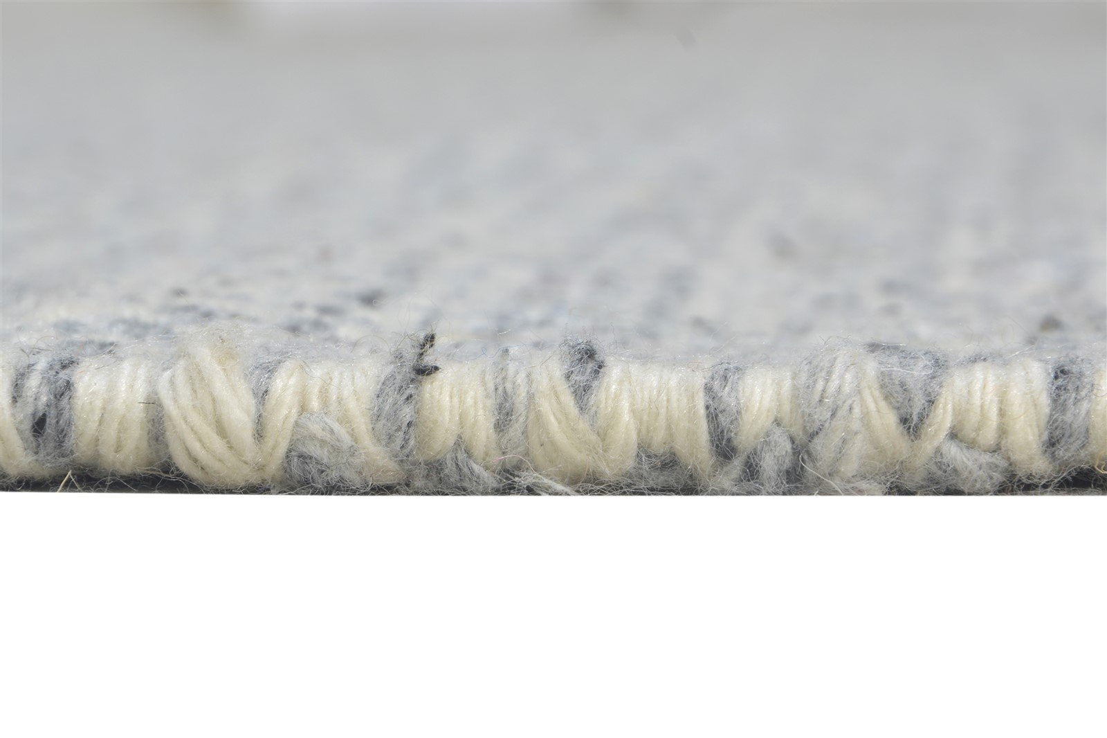 Hand Woven Grey Wool Rug 5' X 8' Modern Scandinavian Solid Room Size Carpet 7865008259221