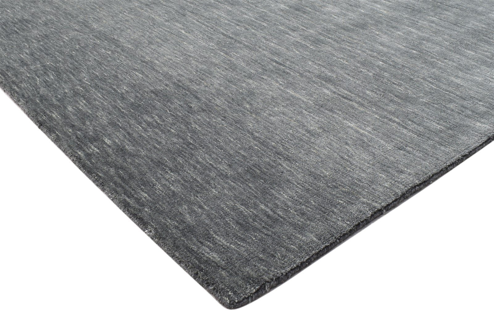 Hand Woven Grey Wool Rug 5' X 8' Modern Scandinavian Solid Room Size Carpet 7864097865877