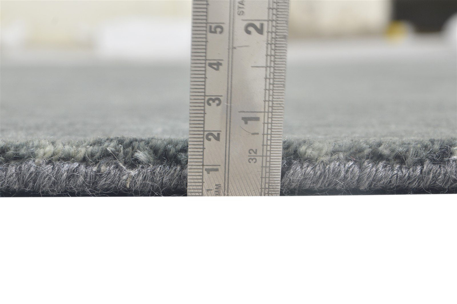 Hand Woven Grey Wool Rug 5' X 8' Modern Scandinavian Solid Room Size Carpet 7864097865877