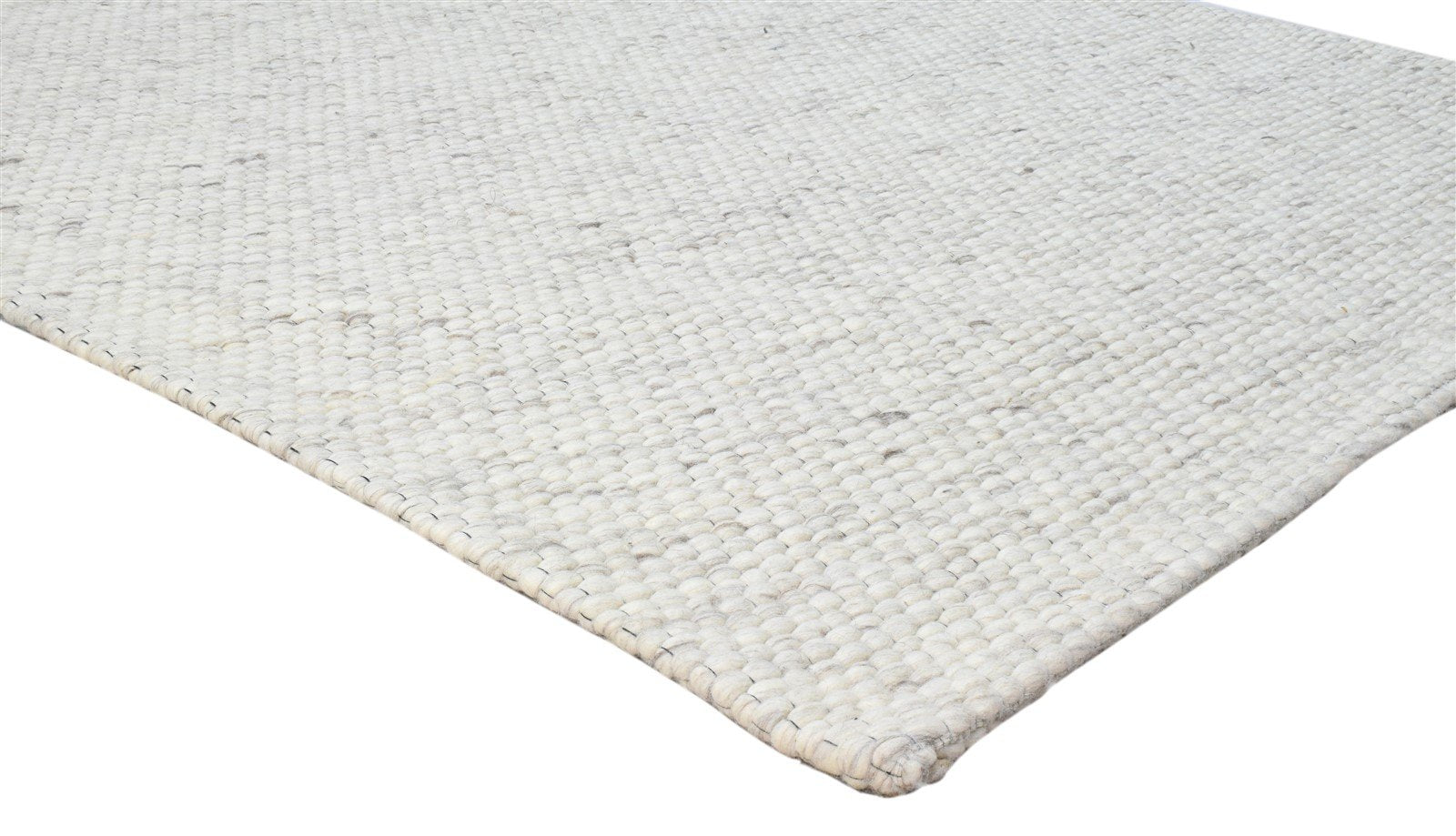 Hand Woven Grey Wool Rug 5' X 8' Modern Scandinavian Striped Room Size Carpet 7860680065173