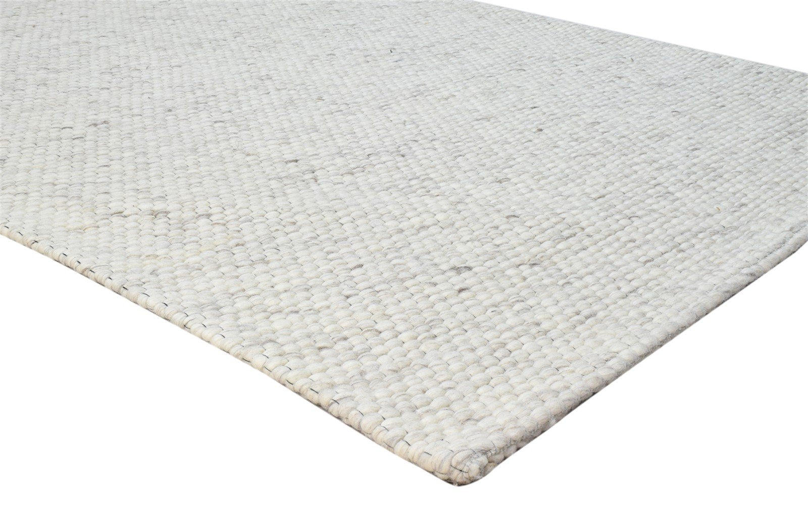 Hand Woven Grey Wool Rug 5' X 8' Modern Scandinavian Striped Room Size Carpet 7860680065173