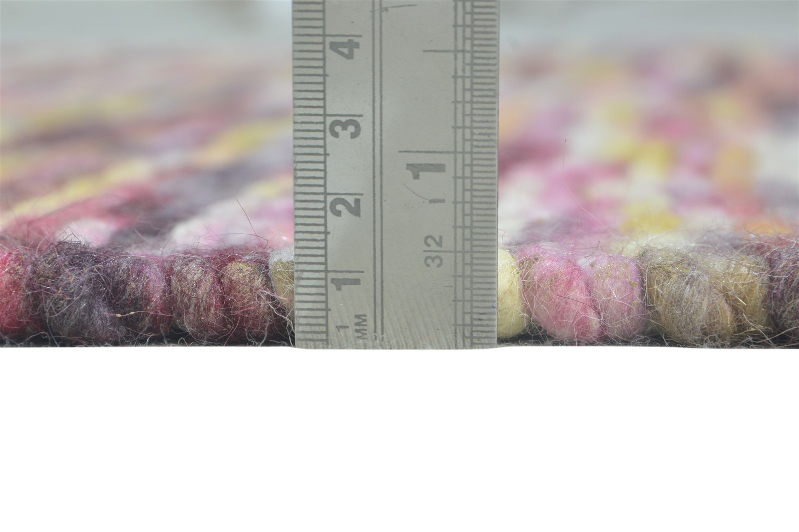 Opal Hand Woven Pink Wool Rug 4' X 6' Modern Bohemian Abstract 7865003835541