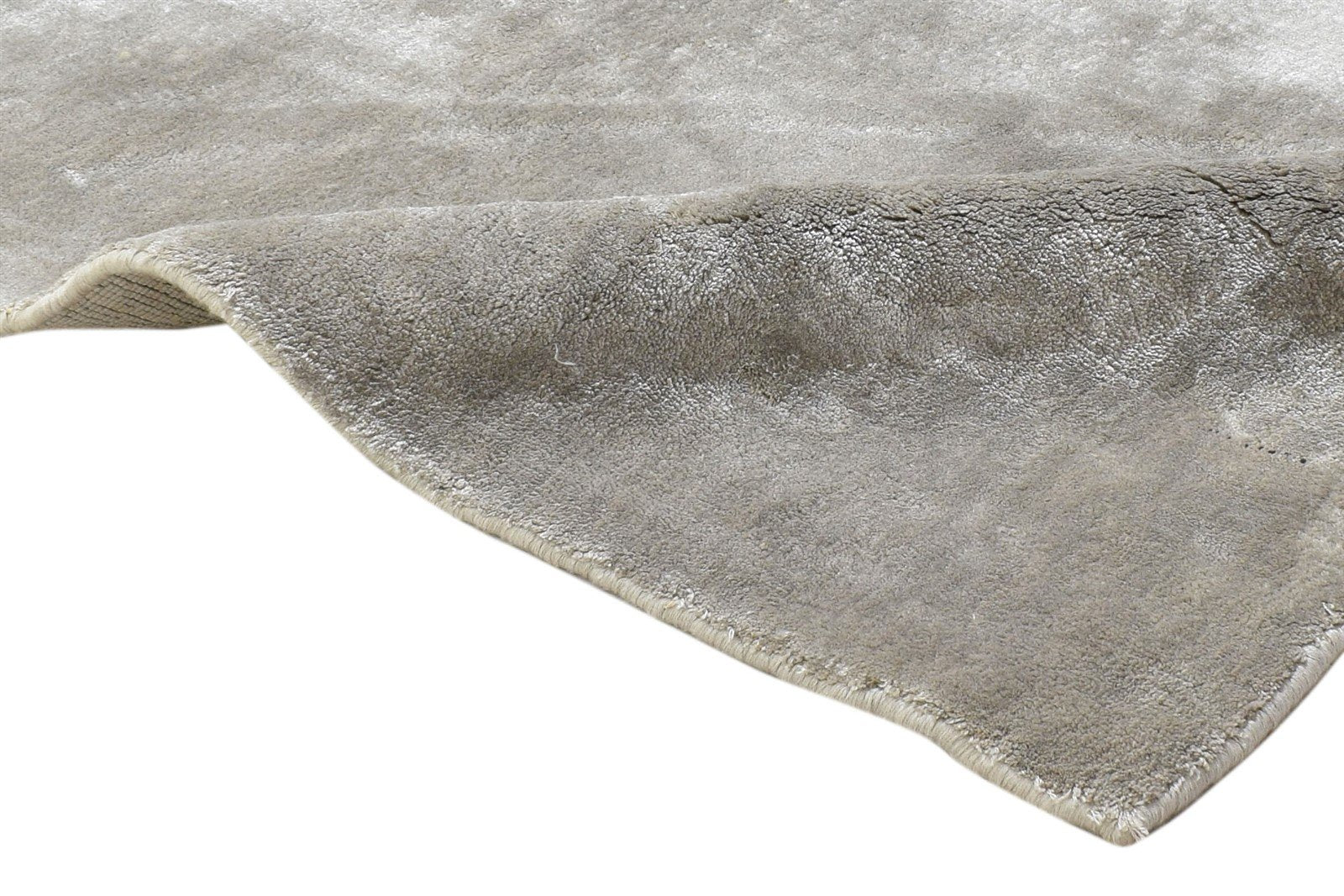 Handloom Beige Pet Yarn Rug 1' X 2' Modern Scandinavian Solid Small Carpet 7864087085205