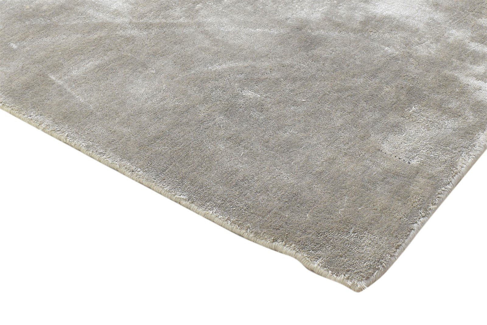 Handloom Beige Pet Yarn Rug 1' X 2' Modern Scandinavian Solid Small Carpet 7864087085205