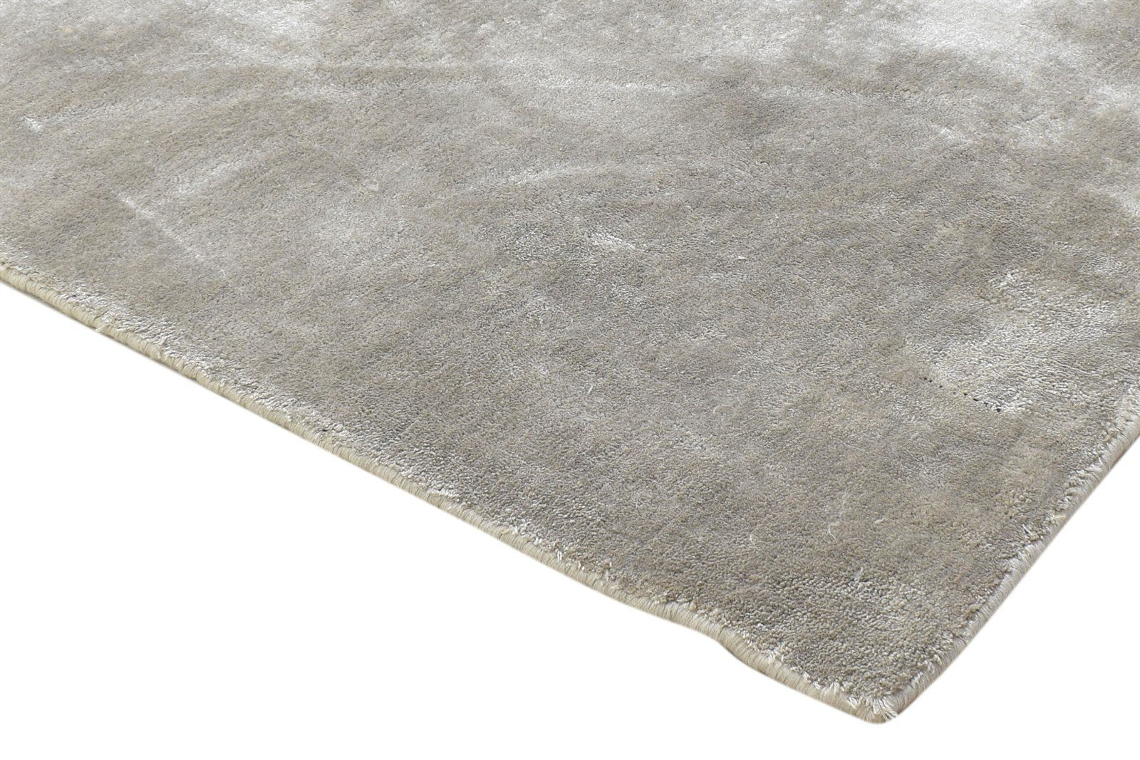 Handloom Beige Pet Yarn Rug 1' X 2' Modern Scandinavian Solid Small Carpet 7864087085205
