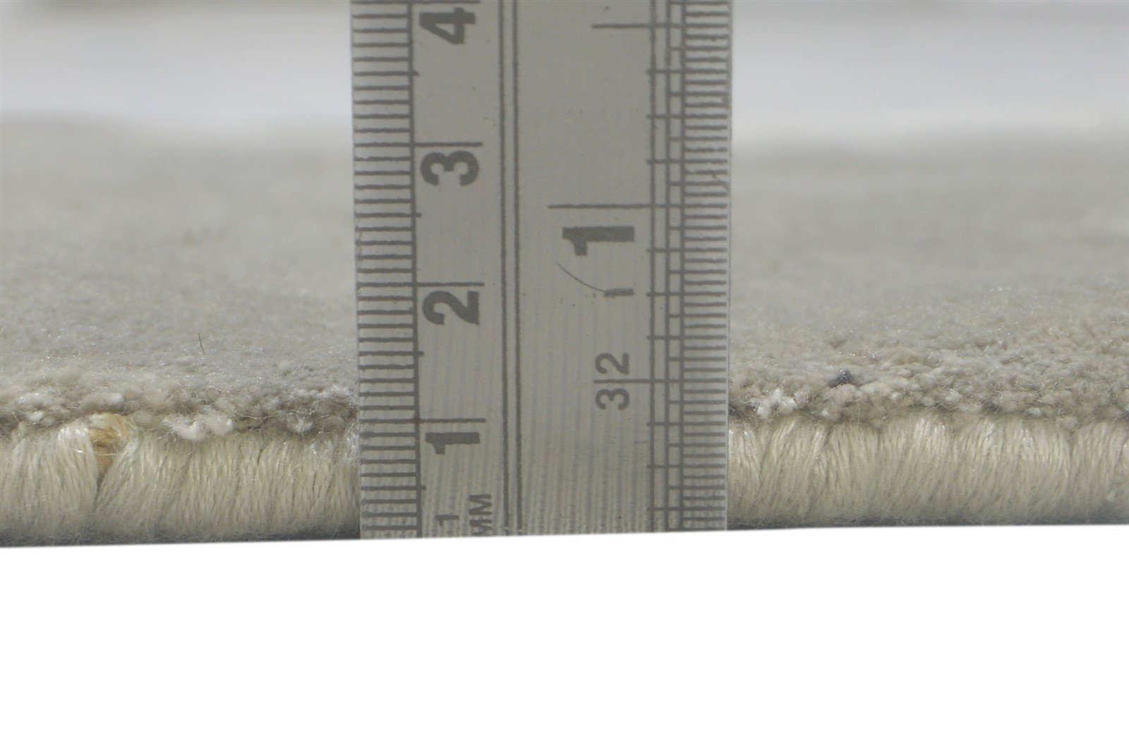 Handloom Beige Pet Yarn Rug 1' X 2' Modern Scandinavian Solid Small Carpet 7864087085205