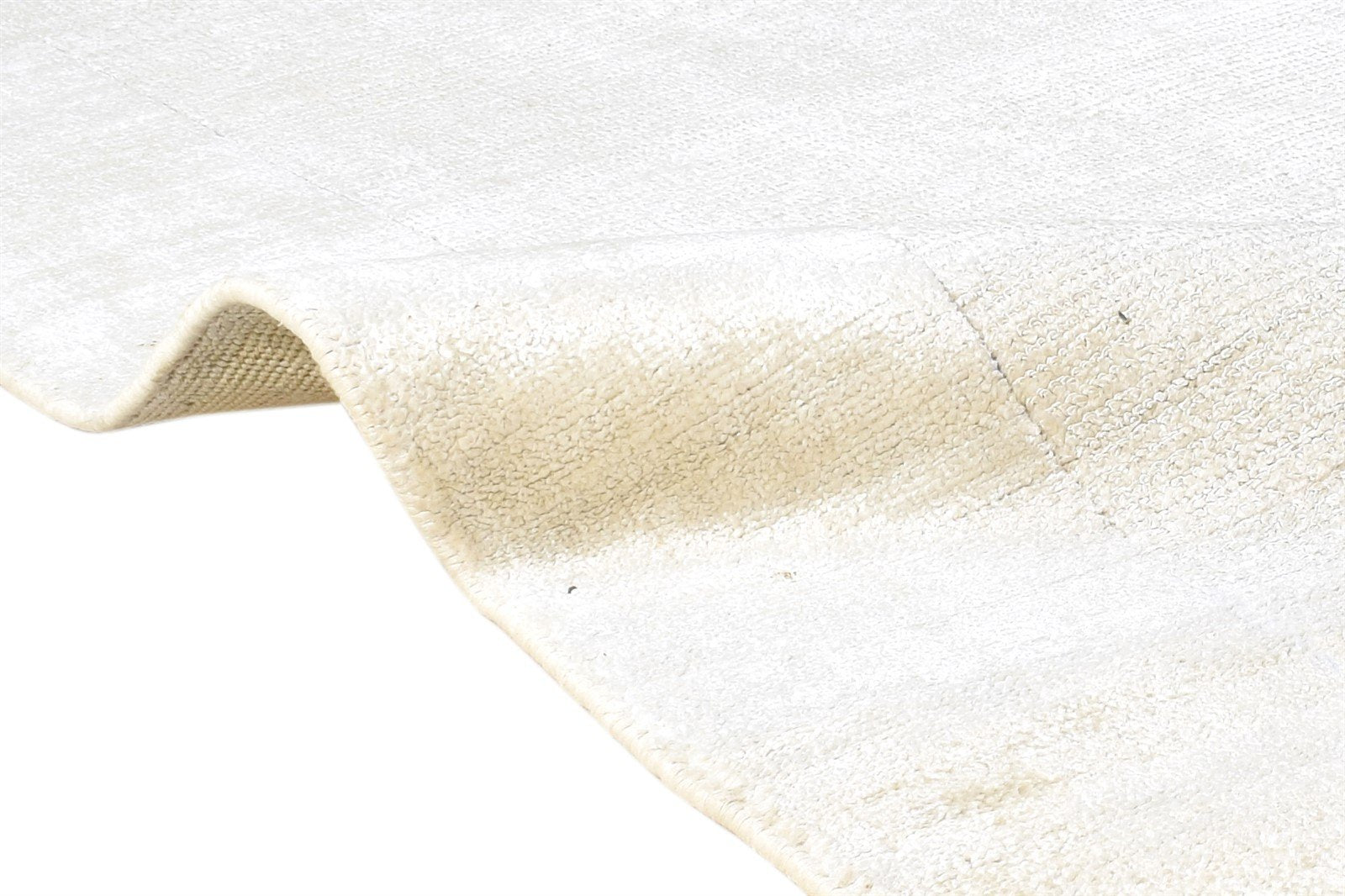 Handloom Beige Silk Rug 5' X 8' Modern Scandinavian Bordered Room Size Carpet 7864442814613