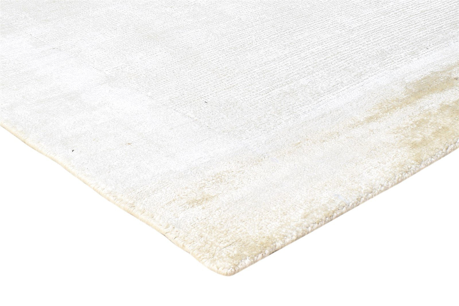 Handloom Beige Silk Rug 5' X 8' Modern Scandinavian Bordered Room Size Carpet 7864442814613