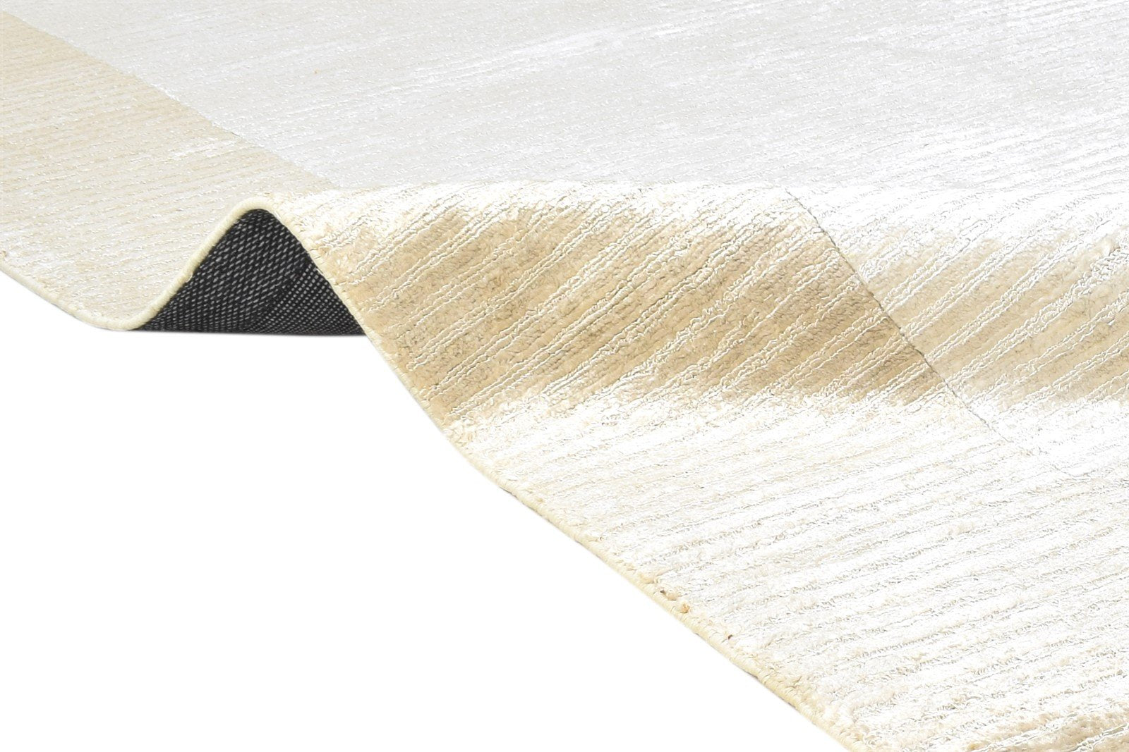 Hynda Handloom Beige Silk Rug 5' X 8' Modern Scandinavian Bordered 7864448516245