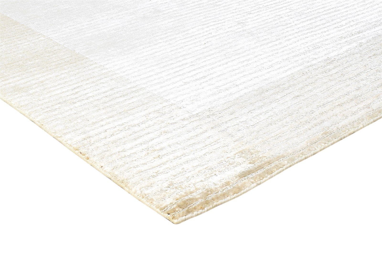 Hynda Handloom Beige Silk Rug 5' X 8' Modern Scandinavian Bordered 7864448516245