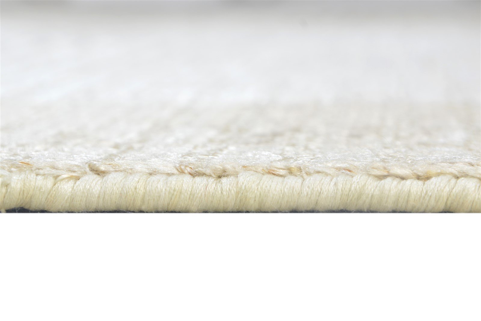 Hynda Handloom Beige Silk Rug 5' X 8' Modern Scandinavian Bordered 7864448516245