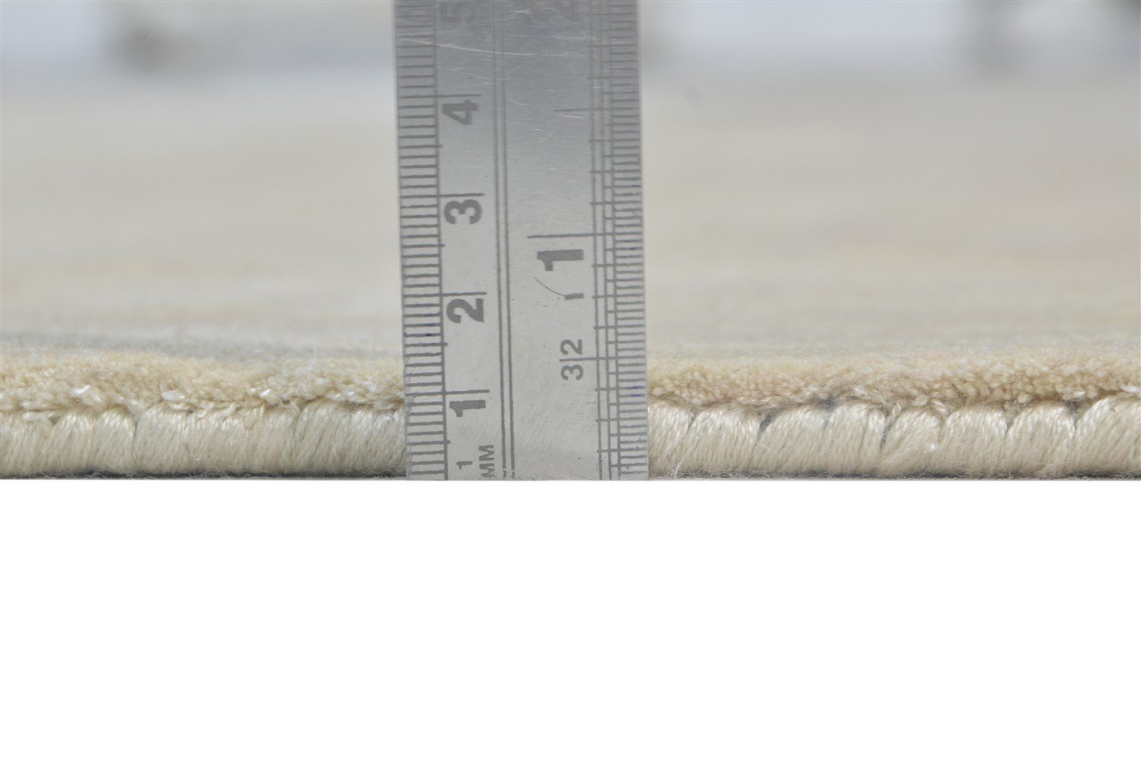 Handloom Beige Silk Rug 6' X 6' Modern Scandinavian Solid Room Size Round 7864819548309