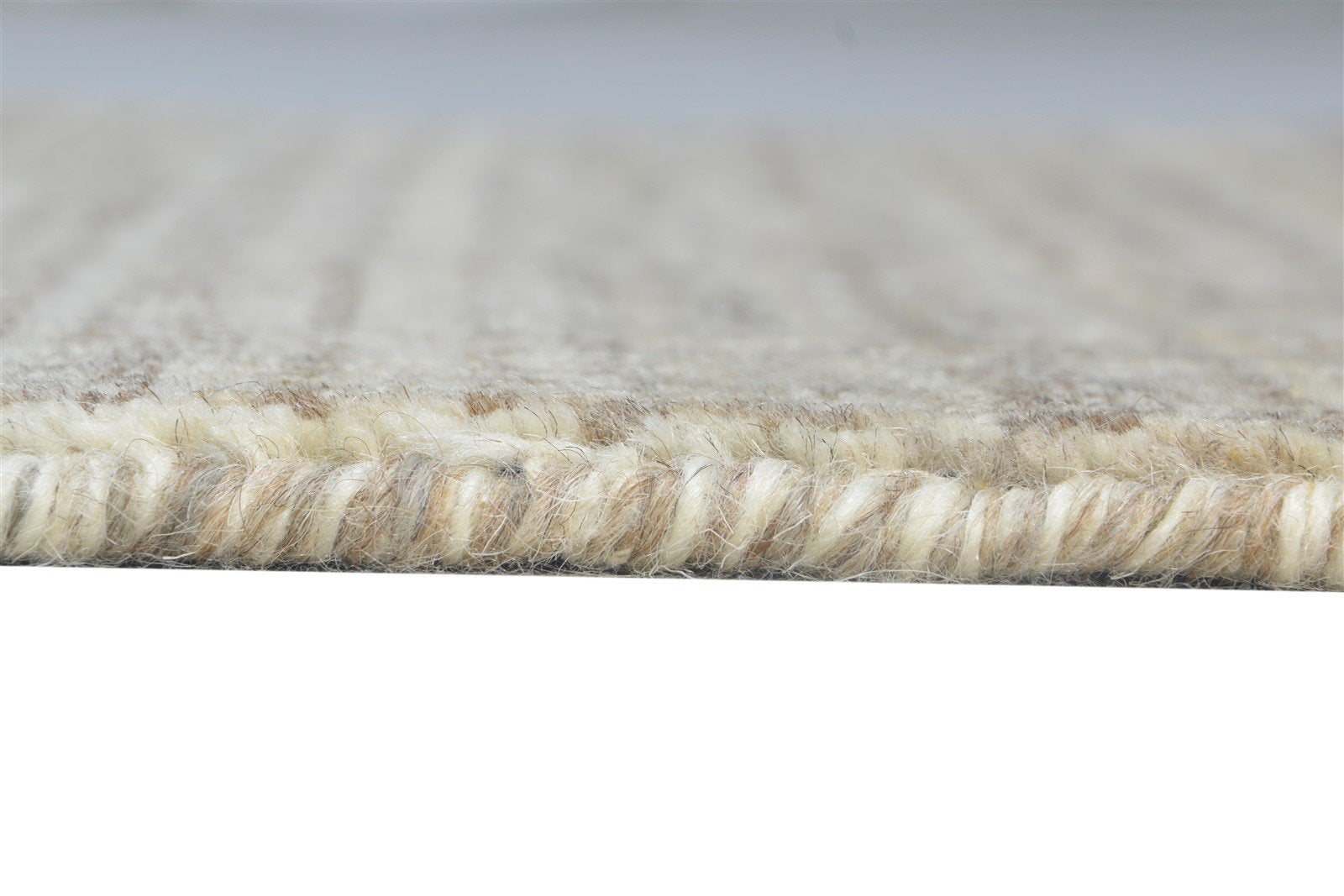 Handloom Beige Wool Rug 2' X 3' Modern Agra Grass Trellis Small Carpet 7865138446485