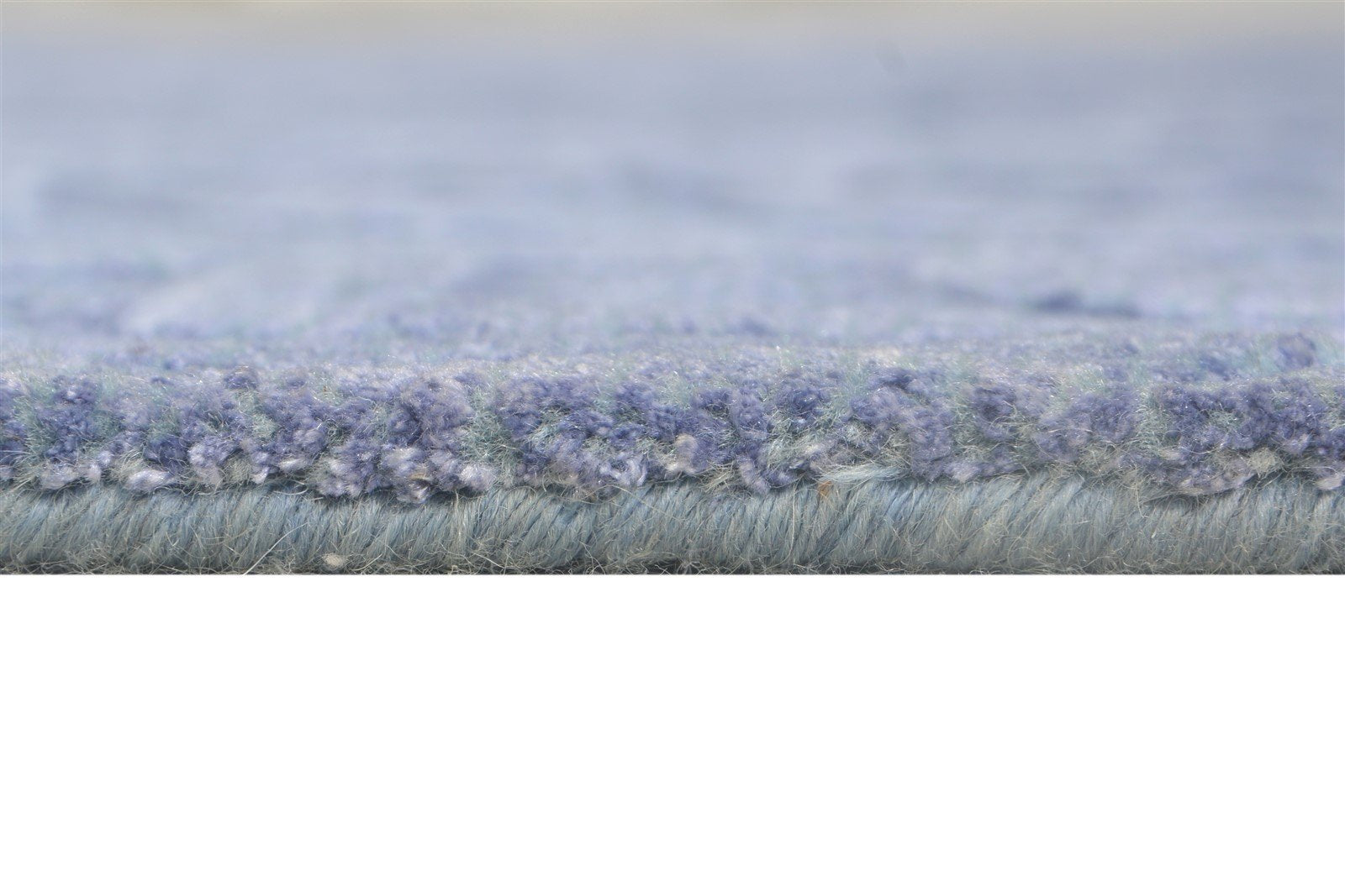 Handloom Blue Silk Rug 5' X 8' Modern French Floral Room Size Carpet 7864446419093