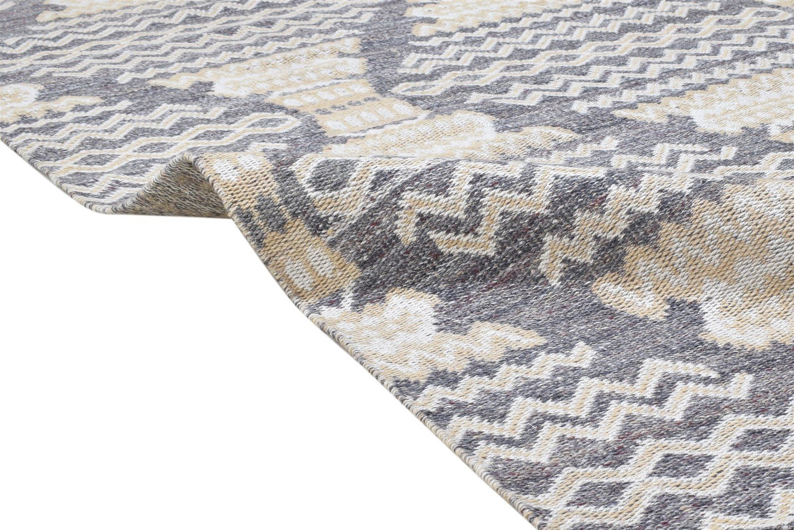 Handloom Brown Pet Yarn Rug 6X7 Modern Moroccan Southwestern Room Size Carpet 7864230838421
