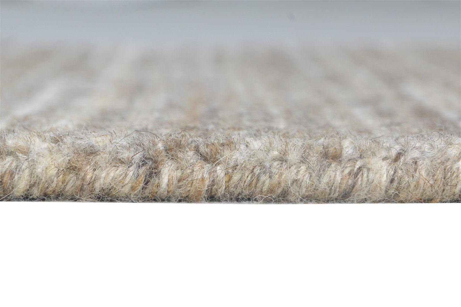 Handloom Brown Wool Rug 2' X 3' Modern Scandinavian Solid Small Carpet 7865134678165