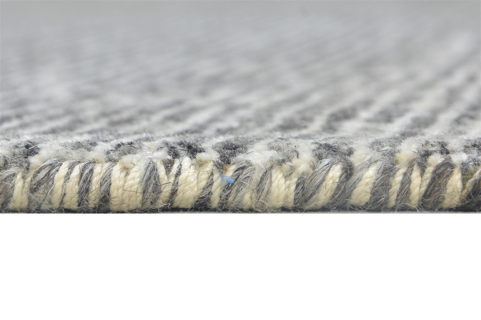 Handloom Charcoal Wool / Silk Rug 9X12 Modern Scandinavian Solid Extra Large 7864398971029