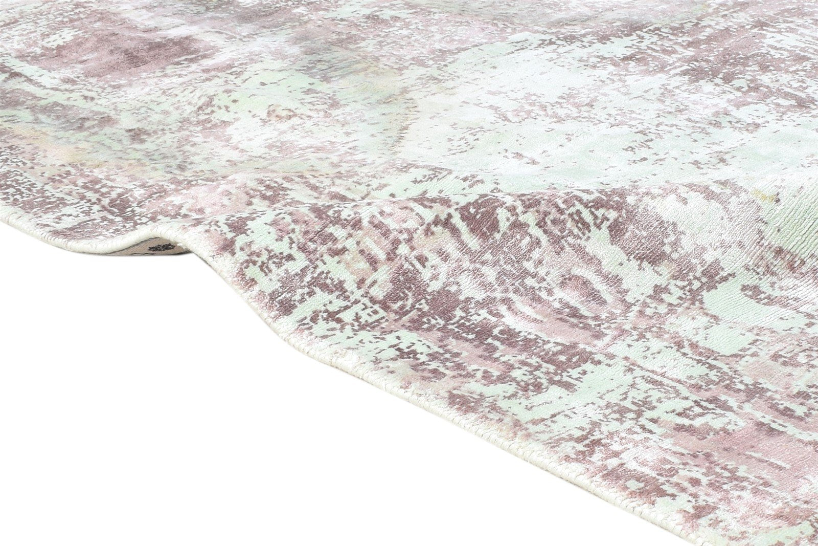 Handloom Chocolate Silk Rug 4' X 6' Modern American Abstract Room Size Carpet 7865144901781