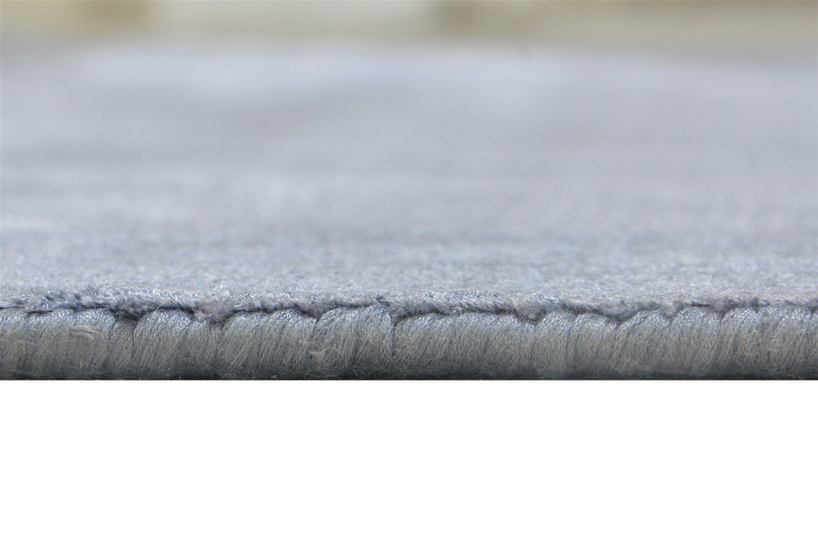 Handloom Dark Grey Silk Rug 6X8 Modern Scandinavian Bordered Room Size Carpet 7864361746581