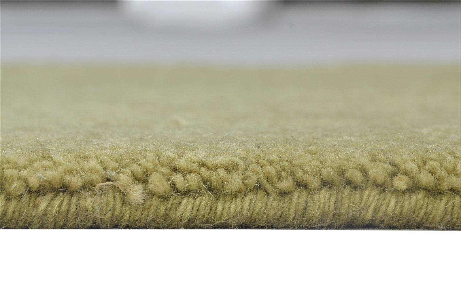 Handloom Gold Wool Rug 2' X 2' Modern Scandinavian Solid Small Carpet 7864127029397