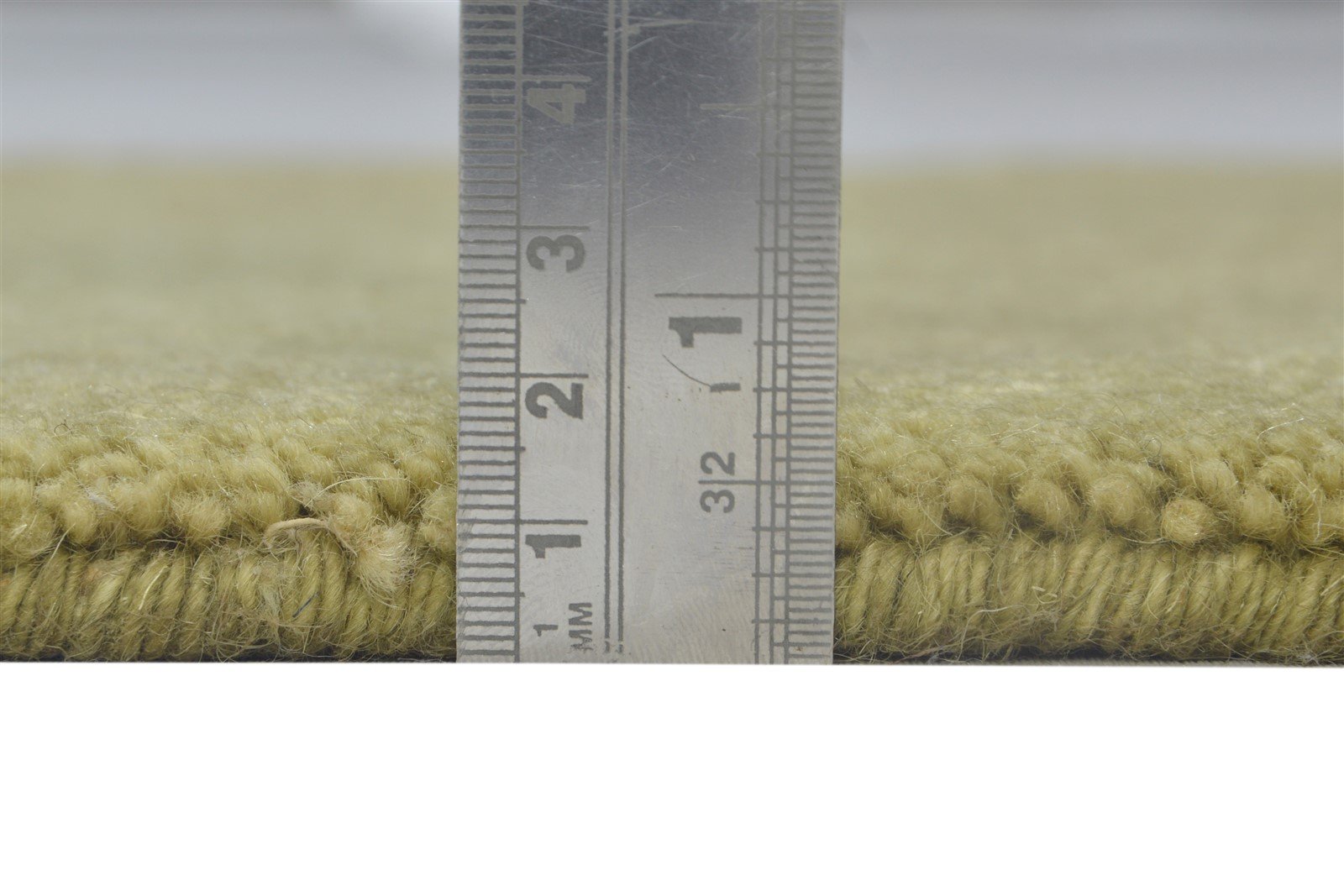 Handloom Gold Wool Rug 2' X 2' Modern Scandinavian Solid Small Carpet 7864127029397