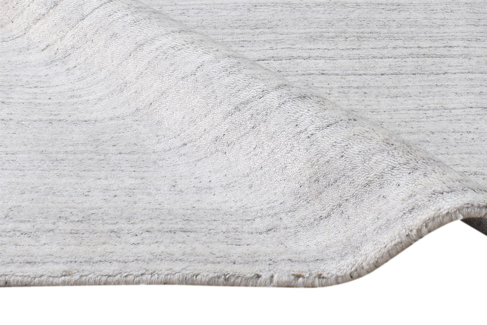 Megan Handloom Grey Silk Rug 2' X 3' Modern Scandinavian Solid 7865133039765