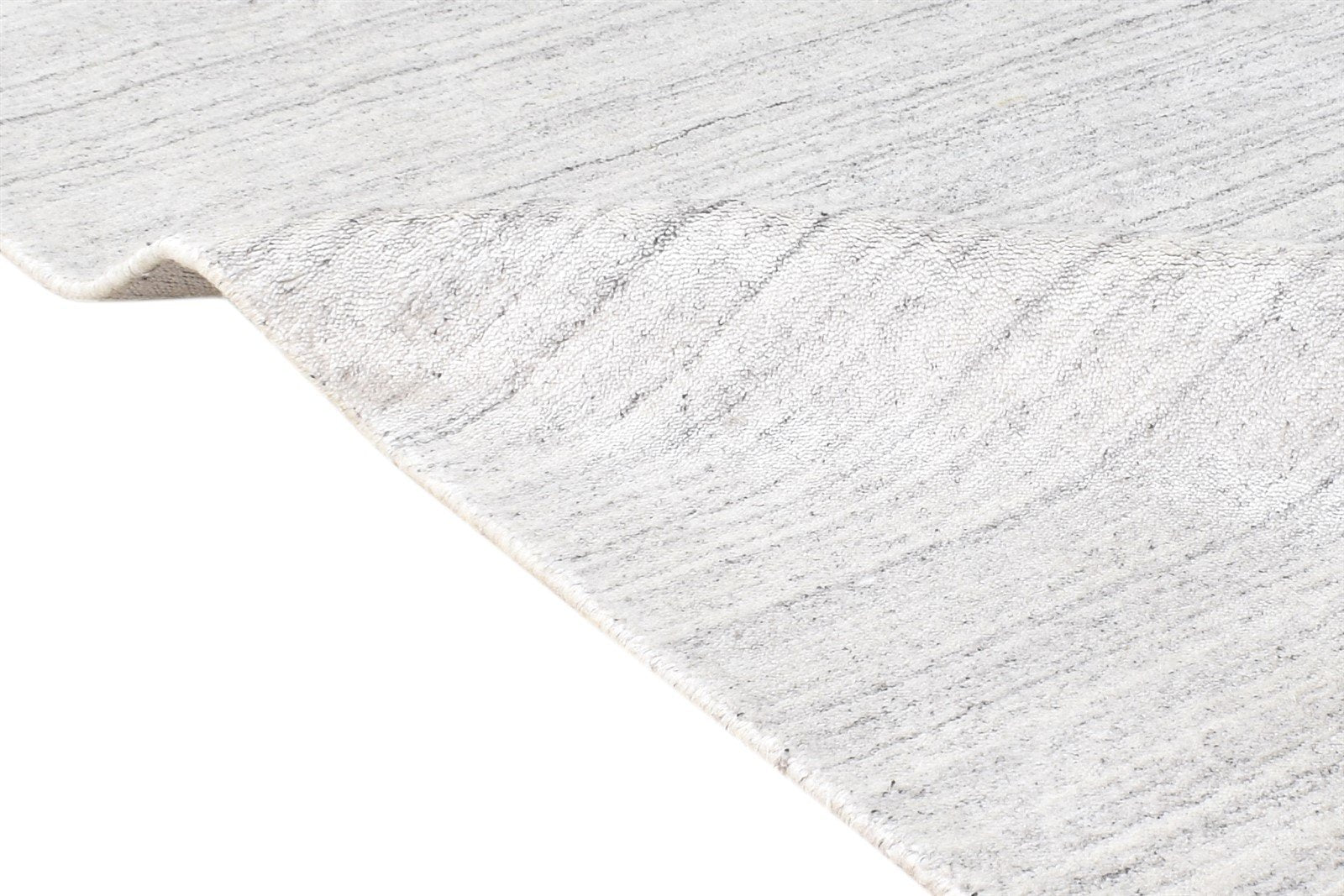 Megan Handloom Grey Silk Rug 2' X 3' Modern Scandinavian Solid 7865133039765