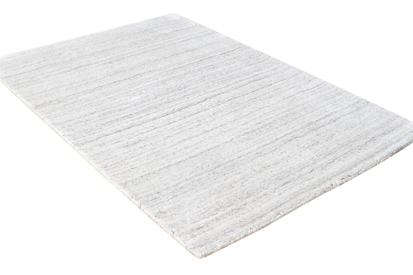 Megan Handloom Grey Silk Rug 2' X 3' Modern Scandinavian Solid 7865133039765