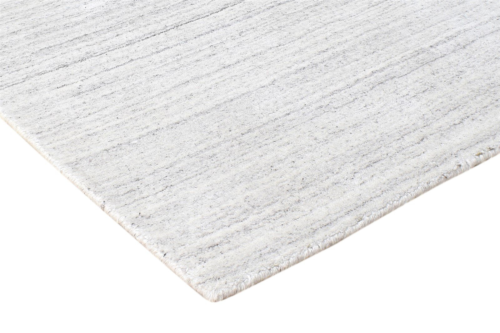 Megan Handloom Grey Silk Rug 2' X 3' Modern Scandinavian Solid 7865133039765