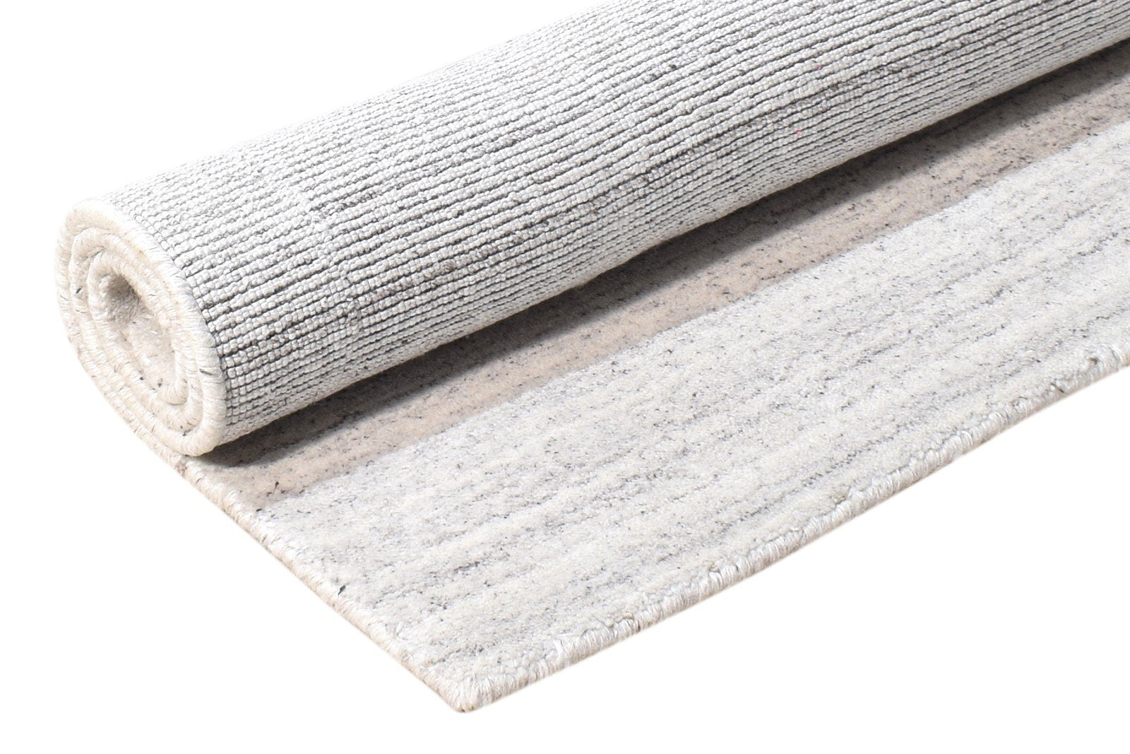 Megan Handloom Grey Silk Rug 2' X 3' Modern Scandinavian Solid 7865133039765