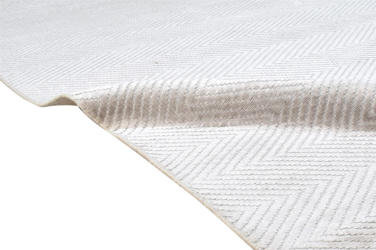 Handloom Grey Silk Rug 5' X 8' Modern Scandinavian Diamond Room Size Carpet 7864513364117