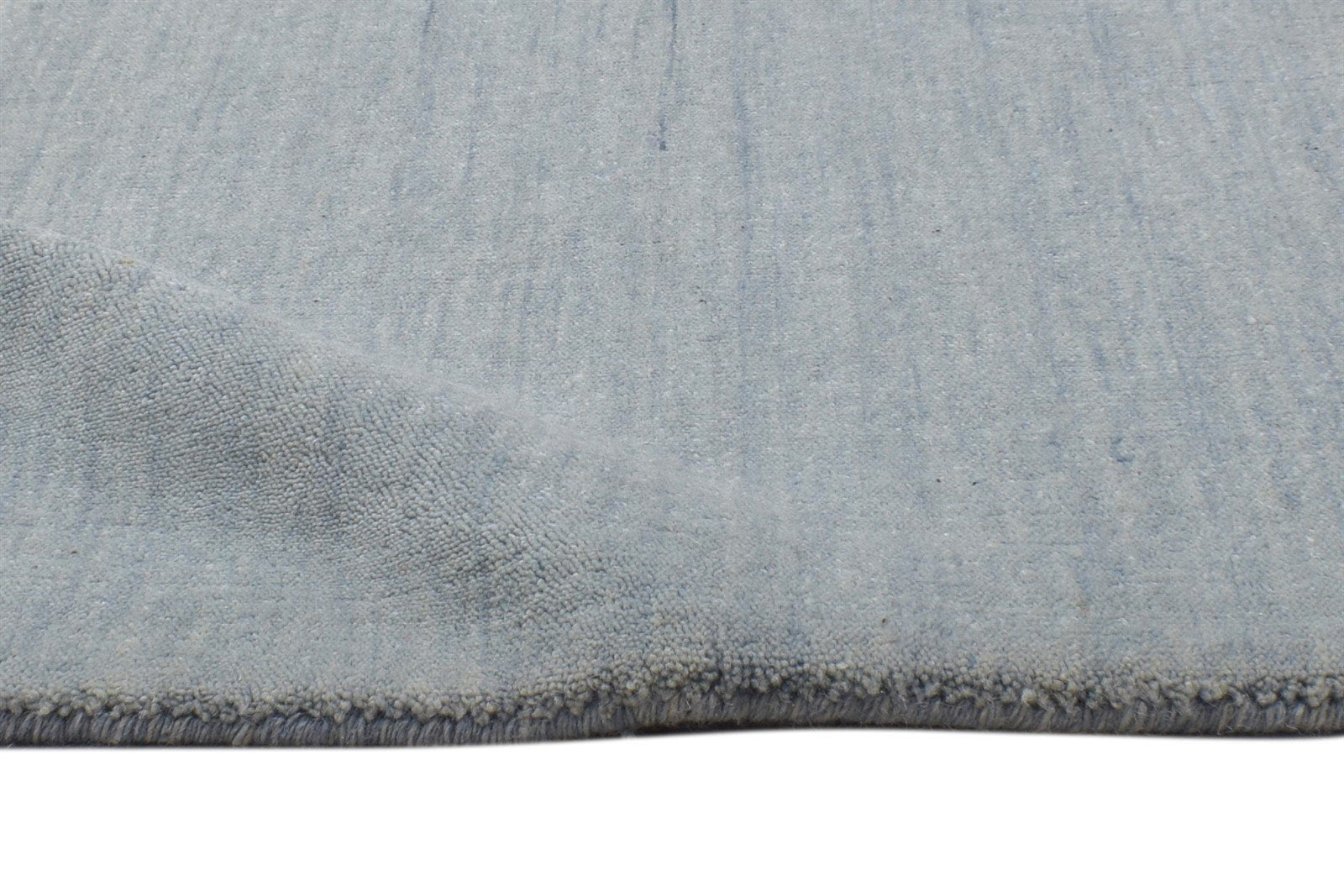 Handloom Grey Wool Rug 2' X 2' Modern Scandinavian Solid Small Carpet 7864126079125