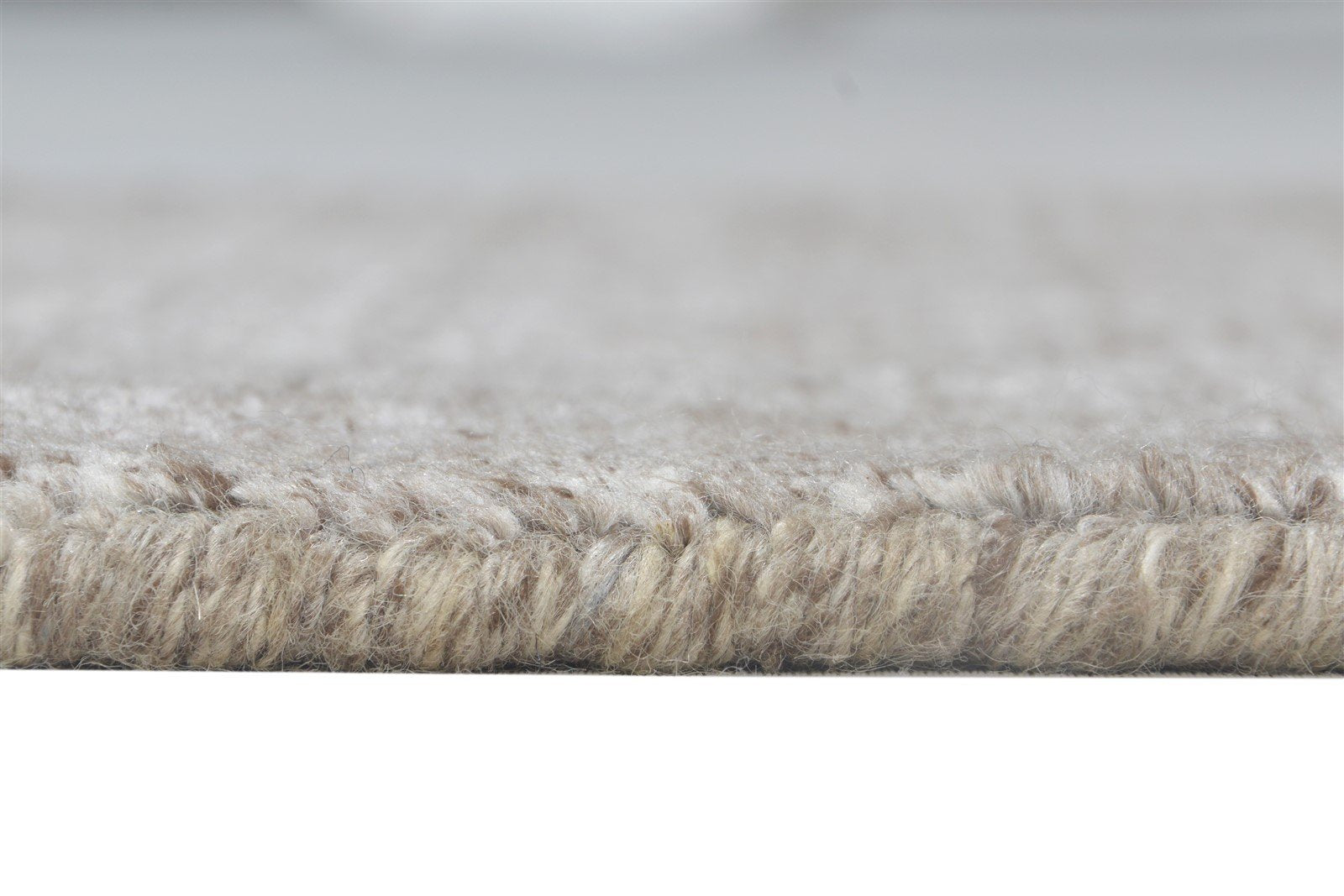 Handloom Grey Wool Rug 2' X 2' Modern Scandinavian Solid Small Carpet 7864129847445