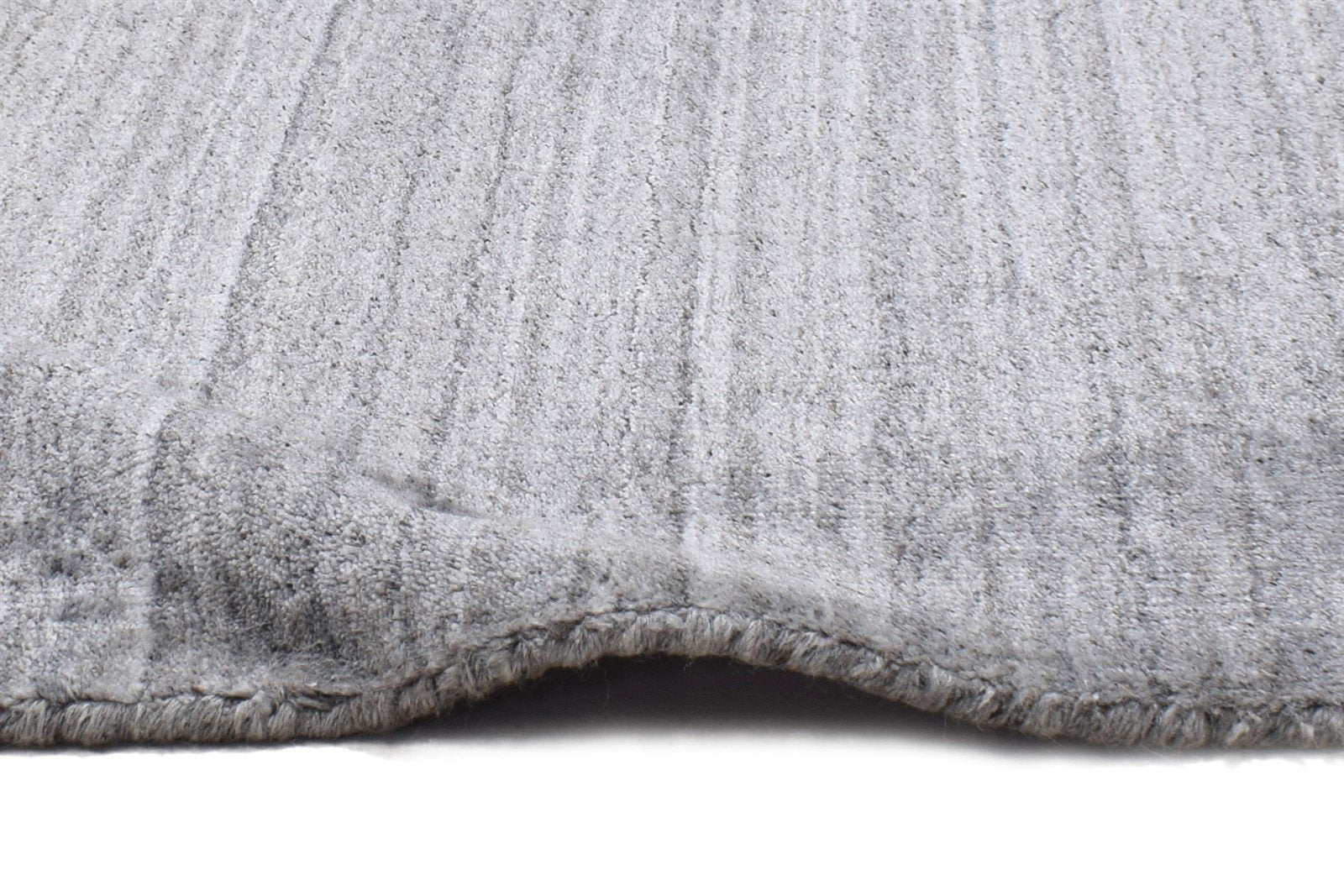 Handloom Grey Wool Rug 2' X 2' Modern Scandinavian Solid Small Carpet 7864130273429
