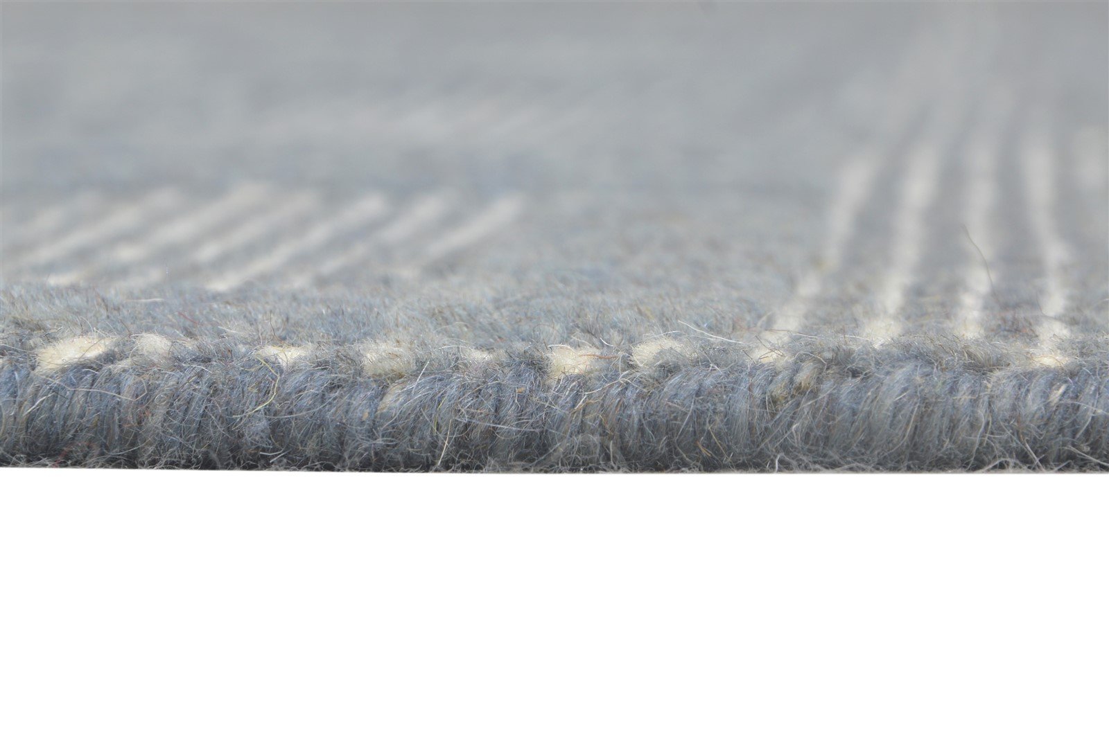 Handloom Grey Wool Rug 6' X 8' Modern Scandinavian Geometric Room Size Carpet 7865006063765