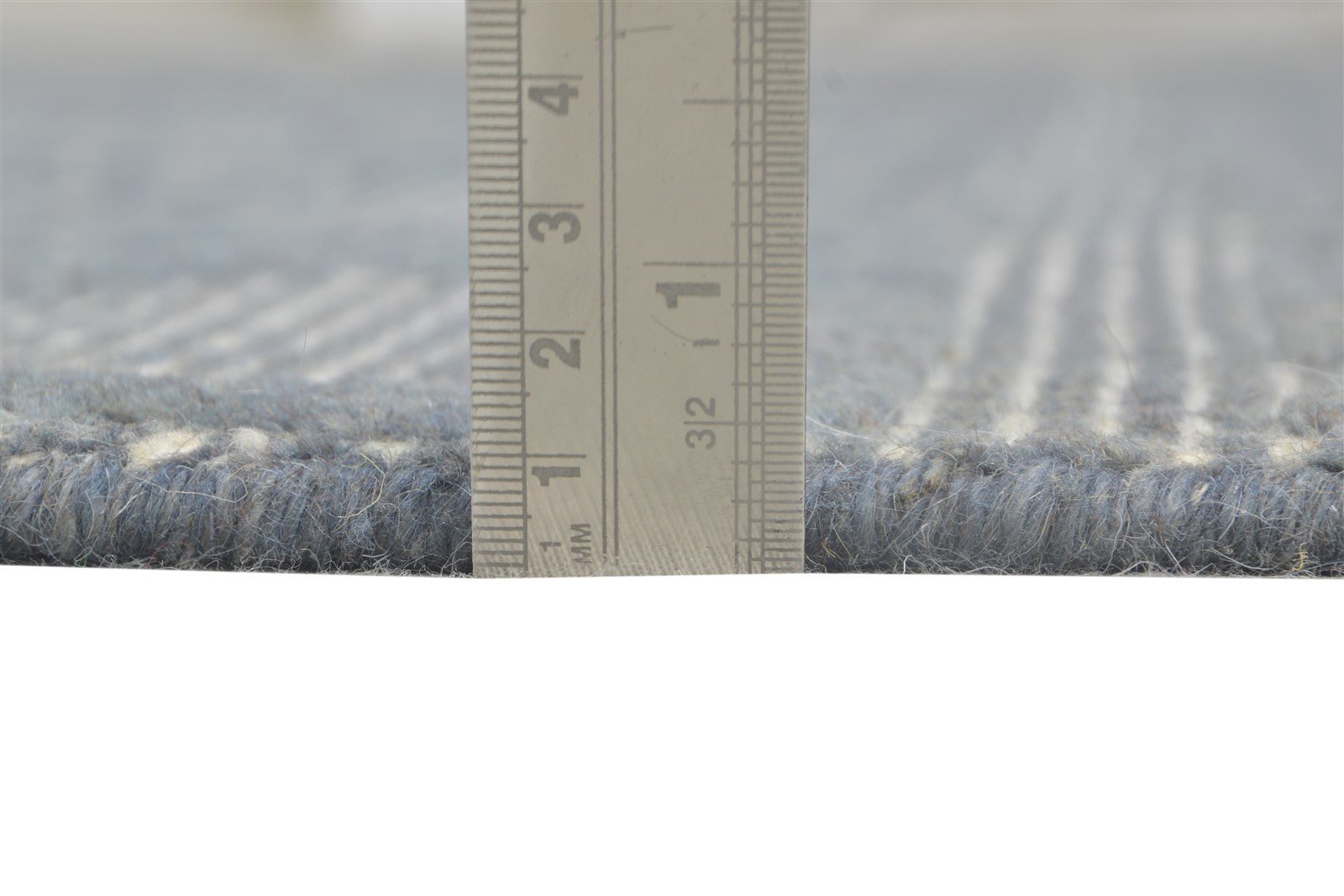 Handloom Grey Wool Rug 6' X 8' Modern Scandinavian Geometric Room Size Carpet 7865006063765