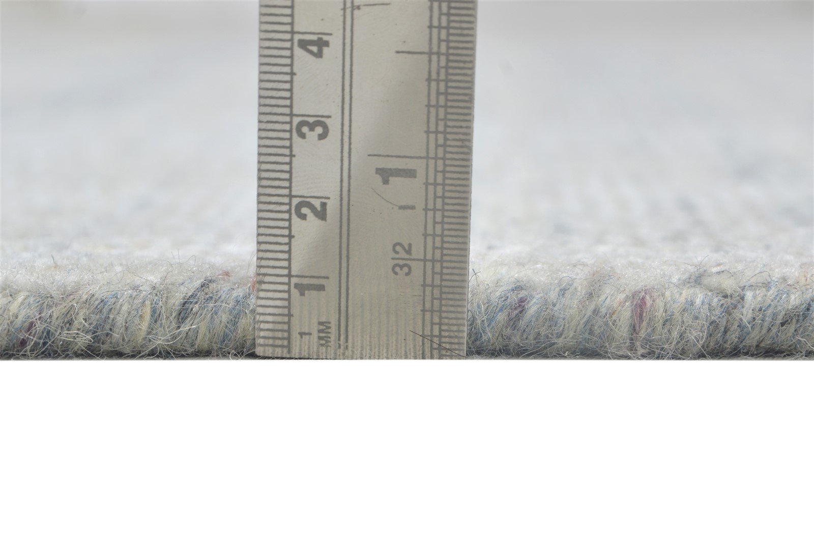 Handloom Grey Wool / Silk Rug 5X7 Modern Scandinavian Striped Room Size Carpet 7864153145493