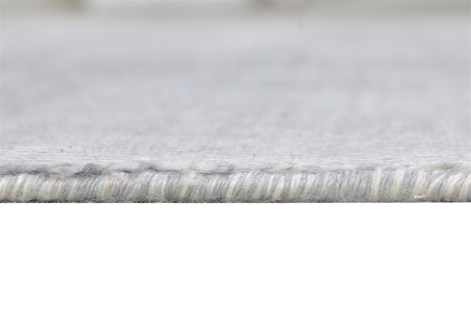 Handloom Grey Wool / Silk Rug 6X8 Modern Scandinavian Solid Room Size Carpet 7864998690965